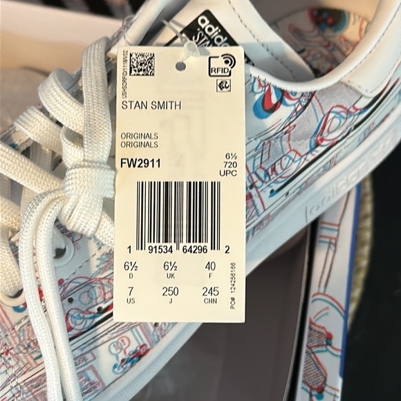 New Rare Adidas Disney X Edition Stan Smith 3D Mickey Mouse Comic Strip Sneakers - Picture 7 of 10